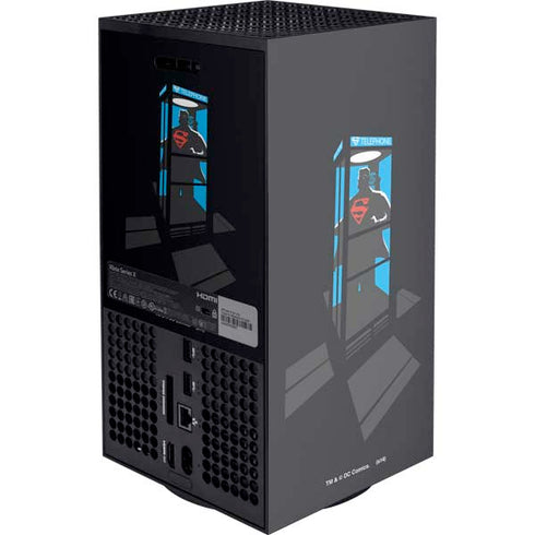 DC Comics Superman Phone booth XBox Series X Digital Edition Console Skin